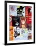 NYC Street Art - Patchwork of Old Posters of Broadway Musicals - Times Square - Manhattan-Philippe Hugonnard-Framed Art Print