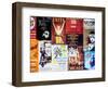 NYC Street Art - Patchwork of Old Posters of Broadway Musicals - Times Square - Manhattan-Philippe Hugonnard-Framed Art Print