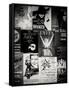 NYC Street Art - Patchwork of Old Posters of Broadway Musicals - Times Square - Manhattan-Philippe Hugonnard-Framed Stretched Canvas