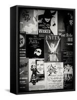 NYC Street Art - Patchwork of Old Posters of Broadway Musicals - Times Square - Manhattan-Philippe Hugonnard-Framed Stretched Canvas