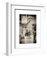 NYC Street Art - Patchwork of Old Posters of Broadway Musicals - Times Square - Manhattan-Philippe Hugonnard-Framed Art Print