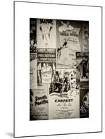 NYC Street Art - Patchwork of Old Posters of Broadway Musicals - Times Square - Manhattan-Philippe Hugonnard-Mounted Art Print