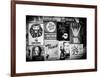 NYC Street Art - Patchwork of Old Posters of Broadway Musicals - Times Square - Manhattan-Philippe Hugonnard-Framed Art Print