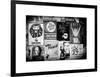 NYC Street Art - Patchwork of Old Posters of Broadway Musicals - Times Square - Manhattan-Philippe Hugonnard-Framed Art Print