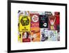 NYC Street Art - Patchwork of Old Posters of Broadway Musicals - Times Square - Manhattan-Philippe Hugonnard-Framed Art Print