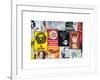 NYC Street Art - Patchwork of Old Posters of Broadway Musicals - Times Square - Manhattan-Philippe Hugonnard-Framed Art Print