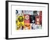 NYC Street Art - Patchwork of Old Posters of Broadway Musicals - Times Square - Manhattan-Philippe Hugonnard-Framed Art Print