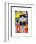 NYC Street Art - Patchwork of Old Posters of Broadway Musicals - Times Square - Manhattan-Philippe Hugonnard-Framed Premium Giclee Print