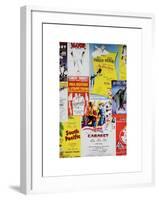 NYC Street Art - Patchwork of Old Posters of Broadway Musicals - Times Square - Manhattan-Philippe Hugonnard-Framed Art Print