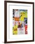 NYC Street Art - Patchwork of Old Posters of Broadway Musicals - Times Square - Manhattan-Philippe Hugonnard-Framed Art Print