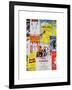 NYC Street Art - Patchwork of Old Posters of Broadway Musicals - Times Square - Manhattan-Philippe Hugonnard-Framed Art Print