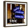 NYC Street Signs in Manhattan by Night - 34th Street, Seventh Avenue and Fashion Avenue Signs-Philippe Hugonnard-Framed Photographic Print