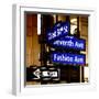 NYC Street Signs in Manhattan by Night - 34th Street, Seventh Avenue and Fashion Avenue Signs-Philippe Hugonnard-Framed Photographic Print