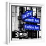 NYC Street Signs in Manhattan by Night - 34th Street, Seventh Avenue and Fashion Avenue Signs-Philippe Hugonnard-Framed Photographic Print