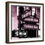 NYC Street Signs in Manhattan by Night - 34th Street, Seventh Avenue and Fashion Avenue Signs-Philippe Hugonnard-Framed Photographic Print