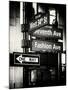 NYC Street Signs in Manhattan by Night - 34th Street, Seventh Avenue and Fashion Avenue Signs-Philippe Hugonnard-Mounted Photographic Print