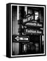 NYC Street Signs in Manhattan by Night - 34th Street, Seventh Avenue and Fashion Avenue Signs-Philippe Hugonnard-Framed Stretched Canvas