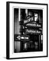 NYC Street Signs in Manhattan by Night - 34th Street, Seventh Avenue and Fashion Avenue Signs-Philippe Hugonnard-Framed Photographic Print