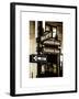 NYC Street Signs in Manhattan by Night - 34th Street, Seventh Avenue and Fashion Avenue Signs-Philippe Hugonnard-Framed Art Print