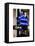 NYC Street Signs in Manhattan by Night - 34th Street, Seventh Avenue and Fashion Avenue Signs-Philippe Hugonnard-Framed Stretched Canvas