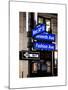 NYC Street Signs in Manhattan by Night - 34th Street, Seventh Avenue and Fashion Avenue Signs-Philippe Hugonnard-Mounted Art Print