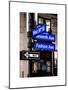 NYC Street Signs in Manhattan by Night - 34th Street, Seventh Avenue and Fashion Avenue Signs-Philippe Hugonnard-Mounted Art Print