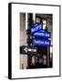 NYC Street Signs in Manhattan by Night - 34th Street, Seventh Avenue and Fashion Avenue Signs-Philippe Hugonnard-Framed Stretched Canvas