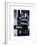 NYC Street Signs in Manhattan by Night - 34th Street, Seventh Avenue and Fashion Avenue Signs-Philippe Hugonnard-Framed Art Print