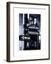 NYC Street Signs in Manhattan by Night - 34th Street, Seventh Avenue and Fashion Avenue Signs-Philippe Hugonnard-Framed Art Print