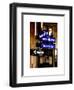 NYC Street Signs in Manhattan by Night - 34th Street, Seventh Avenue and Fashion Avenue Signs-Philippe Hugonnard-Framed Art Print