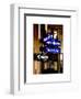 NYC Street Signs in Manhattan by Night - 34th Street, Seventh Avenue and Fashion Avenue Signs-Philippe Hugonnard-Framed Art Print