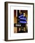 NYC Street Signs in Manhattan by Night - 34th Street, Seventh Avenue and Fashion Avenue Signs-Philippe Hugonnard-Framed Art Print