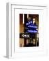 NYC Street Signs in Manhattan by Night - 34th Street, Seventh Avenue and Fashion Avenue Signs-Philippe Hugonnard-Framed Art Print