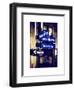 NYC Street Signs in Manhattan by Night - 34th Street, Seventh Avenue and Fashion Avenue Signs-Philippe Hugonnard-Framed Art Print