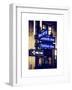 NYC Street Signs in Manhattan by Night - 34th Street, Seventh Avenue and Fashion Avenue Signs-Philippe Hugonnard-Framed Art Print