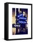 NYC Street Signs in Manhattan by Night - 34th Street, Seventh Avenue and Fashion Avenue Signs-Philippe Hugonnard-Framed Stretched Canvas