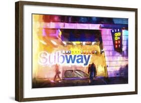 NYC Subway-Philippe Hugonnard-Framed Giclee Print