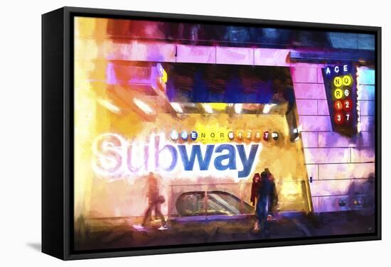 NYC Subway-Philippe Hugonnard-Framed Stretched Canvas