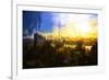 NYC Sunset Abstract-Philippe Hugonnard-Framed Giclee Print