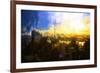 NYC Sunset Abstract-Philippe Hugonnard-Framed Giclee Print