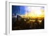 NYC Sunset Abstract-Philippe Hugonnard-Framed Premium Giclee Print