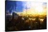 NYC Sunset Abstract-Philippe Hugonnard-Stretched Canvas