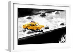 NYC Taxi Bridge-Philippe Hugonnard-Framed Giclee Print