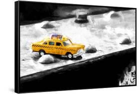 NYC Taxi Bridge-Philippe Hugonnard-Framed Stretched Canvas