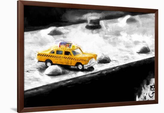 NYC Taxi Bridge-Philippe Hugonnard-Framed Giclee Print