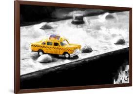 NYC Taxi Bridge-Philippe Hugonnard-Framed Giclee Print