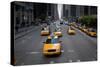 NYC Taxi Cabs-Erin Berzel-Stretched Canvas