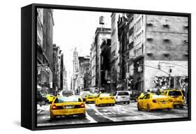 NYC Taxi Cabs-Philippe Hugonnard-Framed Stretched Canvas