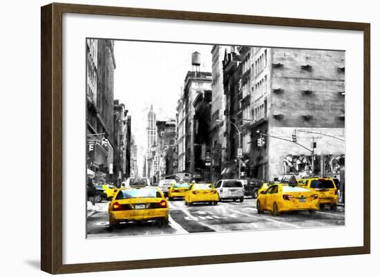 NYC Taxi Cabs-Philippe Hugonnard-Framed Giclee Print