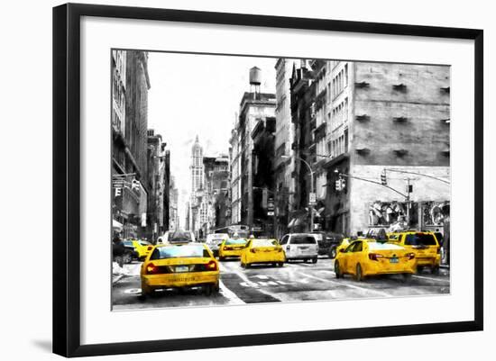 NYC Taxi Cabs-Philippe Hugonnard-Framed Giclee Print
